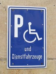 Parkplatzschild Parkplatzschild
